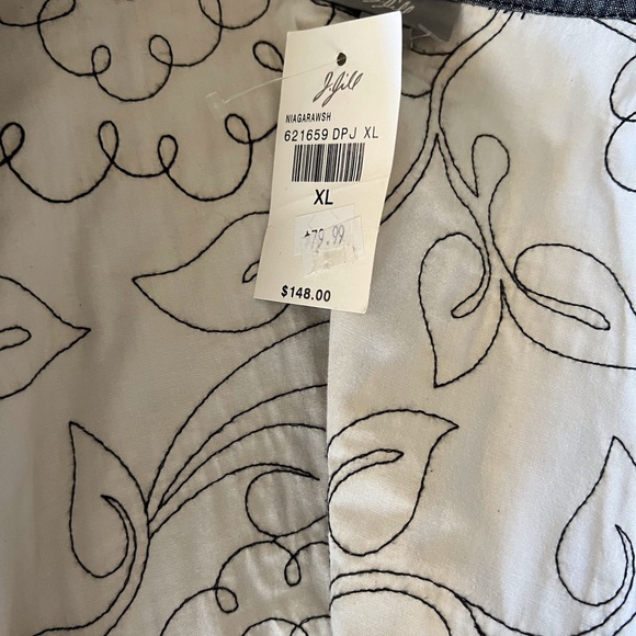 J.Jill Quilted Blue Chambray Jacket - Picture 9 of 10